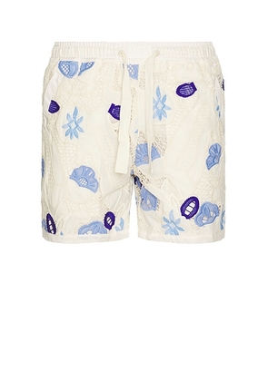 Agua Bendita Maury Shorts in White - White. Size 36 (also in 38).