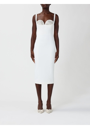 Dress ELISABETTA FRANCHI Woman color Ivory
