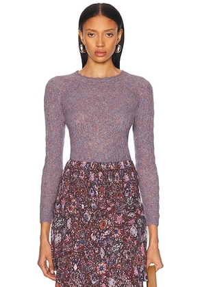 Isabel Marant Etoile Obeline Sweater in Multicolor Blue - Purple. Size 42 (also in ).