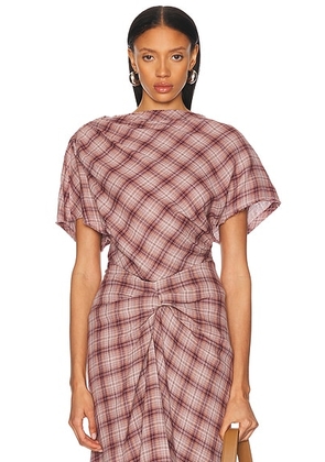 Isabel Marant Etoile Neyela Top in ROSEWOOD - Mauve,Purple. Size 42 (also in ).