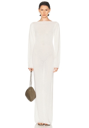 EAVES x Coco Wister Long Sleeve Maxi Dress in Ivory - Ivory. Size S (also in ).