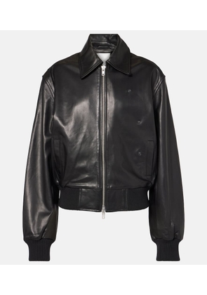 Christopher Esber Leather bomber jacket