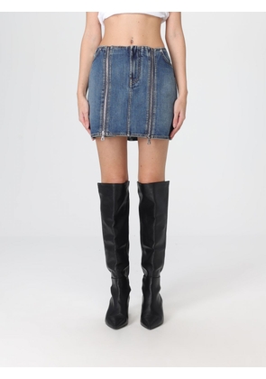 Skirt JEAN PAUL GAULTIER Woman color Denim