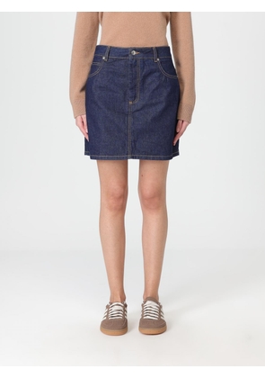 Skirt MAISON KITSUNÉ Woman color Blue