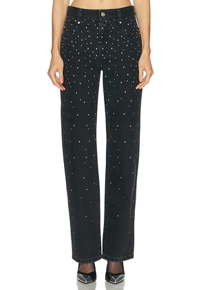 Isabel Marant Etoile Brinsa Straight Leg in Black - Black. Size 34 (also in 40, 42).