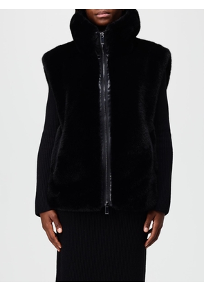 Fur Coat PINKO Woman color Black