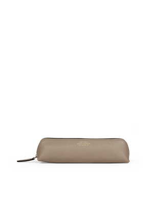 Smythson Pencil Case In Panama In Sandstone