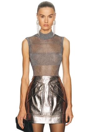 AKNVAS Leonora Top in Gunmetal - Charcoal. Size S (also in ).