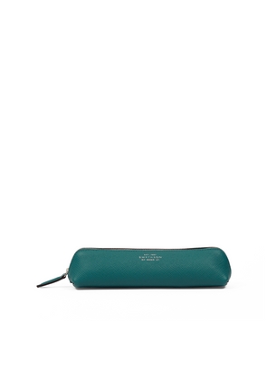 Smythson Pencil Case In Panama In Petrol