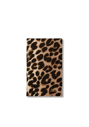 Smythson 2026 Panama Weekly Diary In Leopard