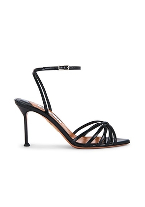 Aquazzura Tell Me 85 Sandal in Black - Black. Size 36.5 (also in ).