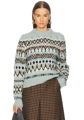 A.L.C. Ella Sweater in Slate Blue Multi - Blue. Size XS (also in ).