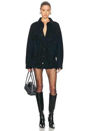 AGOLDE Rubik Jacket in Illusion - Blue. Size L (also in M, S, XL, XS).