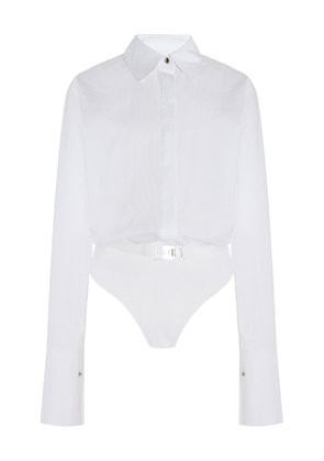 Brandon Maxwell The Bradshaw Cotton Bodysuit - Moda Operandi
