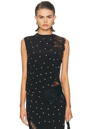 A.L.C. Gracie Top in Black & Cream - Black,White. Size 0 (also in 2, 8).