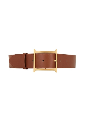 Helsa Logo Belt in Brown - Brown. Size L (also in S).