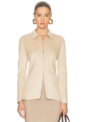 Alexis Shawn Jacket in Dune - Neutral. Size L (also in M, S, XS).