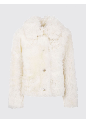 Fur Coat YVES SALOMON Woman color White