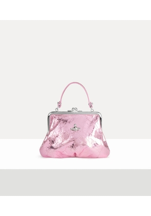 Vivienne Westwood Granny Frame Purse Metallic Crinkle Light-pink One Size Women