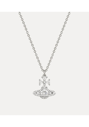 Vivienne Westwood Mila Pendant Necklace Silver Cubic Zirconia Women