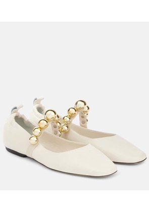 Souliers Martinez Flamenca leather Mary Jane flats