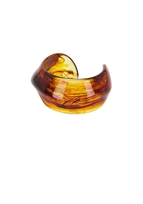 Jordan Road Resin Cuff Bracelet in Resin - Brown. Size all.