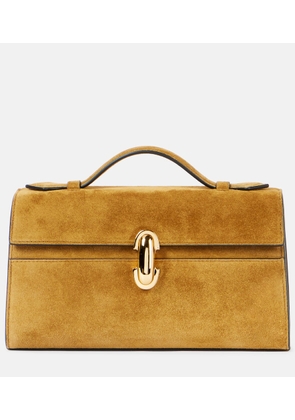 Savette Symmetry suede tote bag