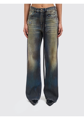 Jeans ANN DEMEULEMEESTER Woman color Gnawed Blue