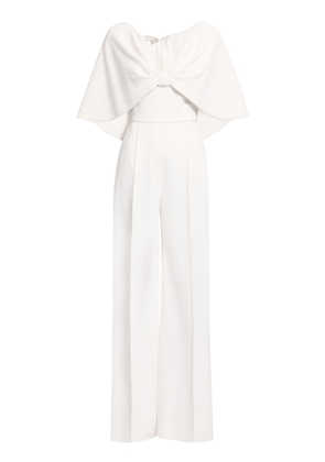 Elie Saab Cape-Detailed Cady Jumpsuit - Moda Operandi