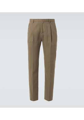 Sunspel Striped cotton tapered pants