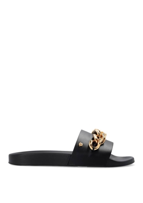 Versace Medusa Chain Leather Slides