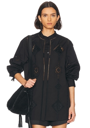 Isabel Marant Soeline Blouse in Black - Black. Size 38 (also in 40).
