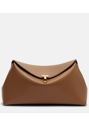 Toteme T-Lock Small leather clutch