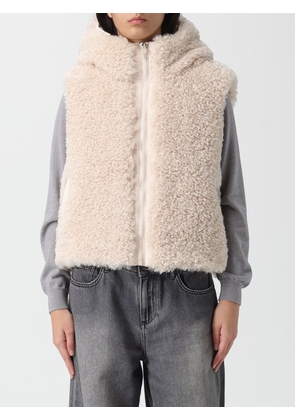 Fur Coat SAVE THE DUCK Woman color Beige
