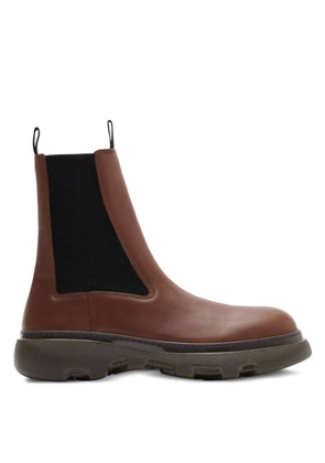 Burberry Creeper Leather Chelsea Boots