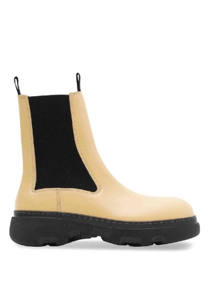 Burberry Creeper Leather Chelsea Boots