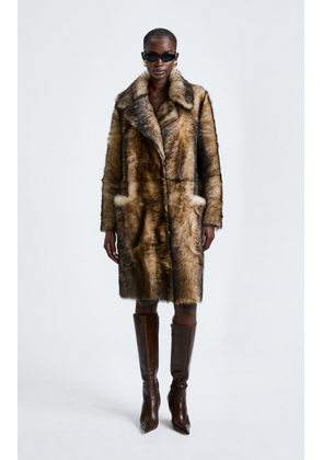 Nour Hammour Evita Shearling Coat - Moda Operandi