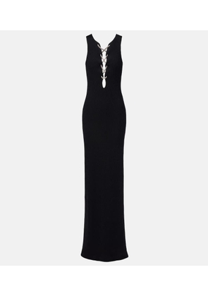 Givenchy Embellished cutout jersey gown