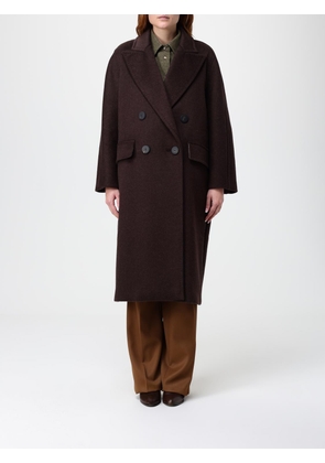 Fur Coat MAX MARA Woman color Brown