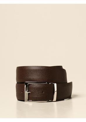 Grained leather XC belt