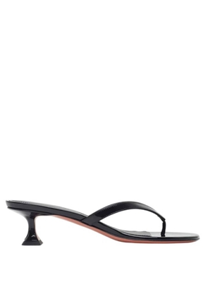 Amina Muaddi Juliette 45 Patent Thong Sandals