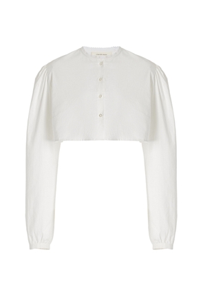 COLLEEN ALLEN Cotton-Poplin Cropped Top - Moda Operandi