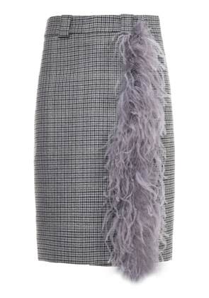 DES_PHEMMES Houndstooth Wrap Skirt - Moda Operandi