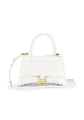 balenciaga Balenciaga Small Hourglass Top Handle Bag in White - White. Size all.