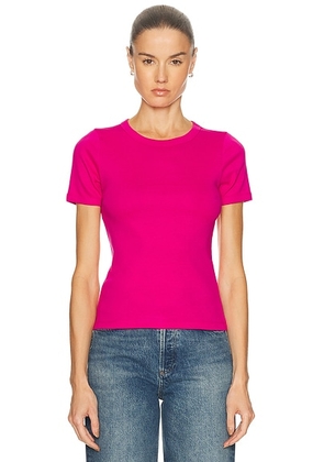 FLORE FLORE Car Tee in Fuchsia - Fuchsia. Size L (also in M, S, XS).