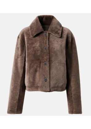 Joseph Reversible shearling and leather jacket