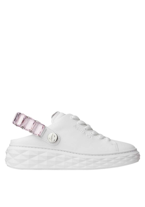 Jimmy Choo Diamond Sling Slipper Trainers with Crystal Strap, Brand Size 37 ( US Size 7 )