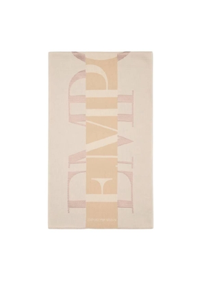 Emporio Armani Stole With Oversized Jacquard Logo
