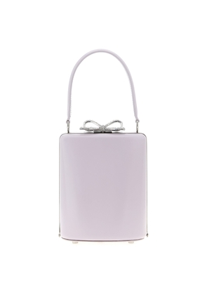 Self-Portrait Lilac Leather Mini Bow Handbag