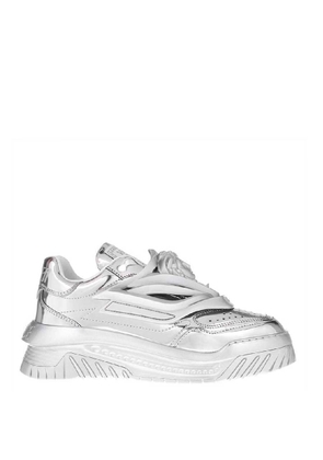 Versace Odissea Medusa Metallic Sneakers, Brand Size 39 ( US Size 9 )
